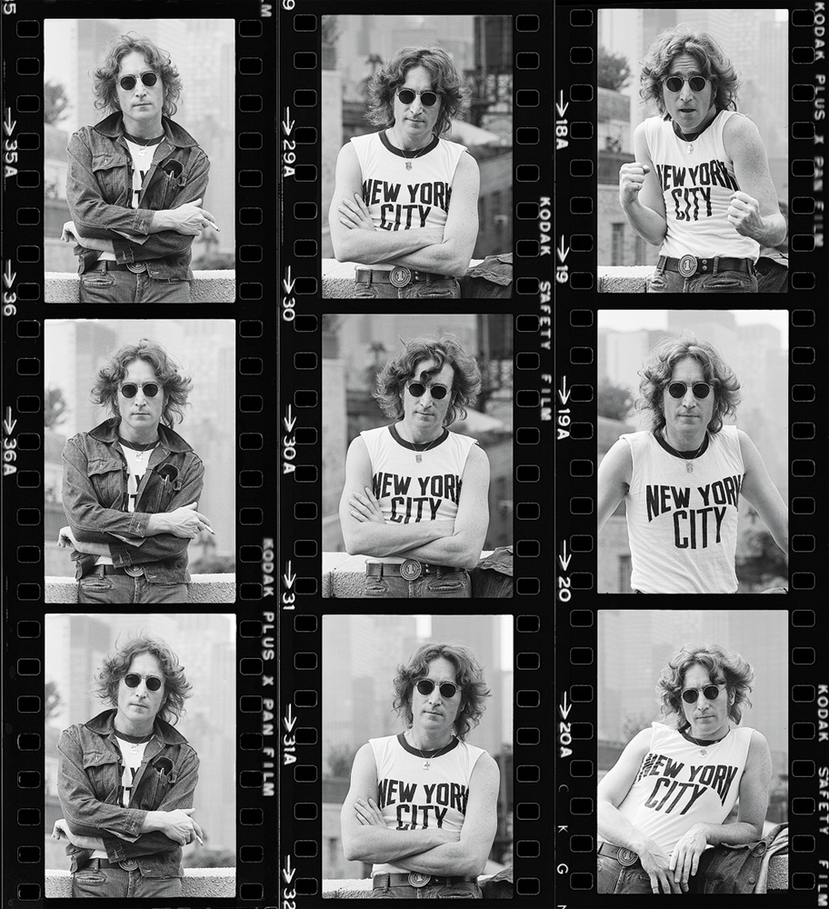 John Lennon, by Bob Gruen. NYC, 1974